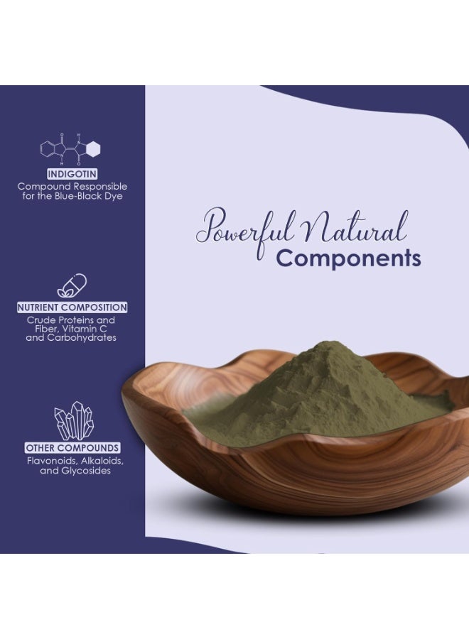 Mi Nature Indigo Leaf Powder 227g (8oz) |Pure Herbal Tint for Dark Hair Color | Natural Tinctoria Powder (Indigofera Tinctoria) - Image 4