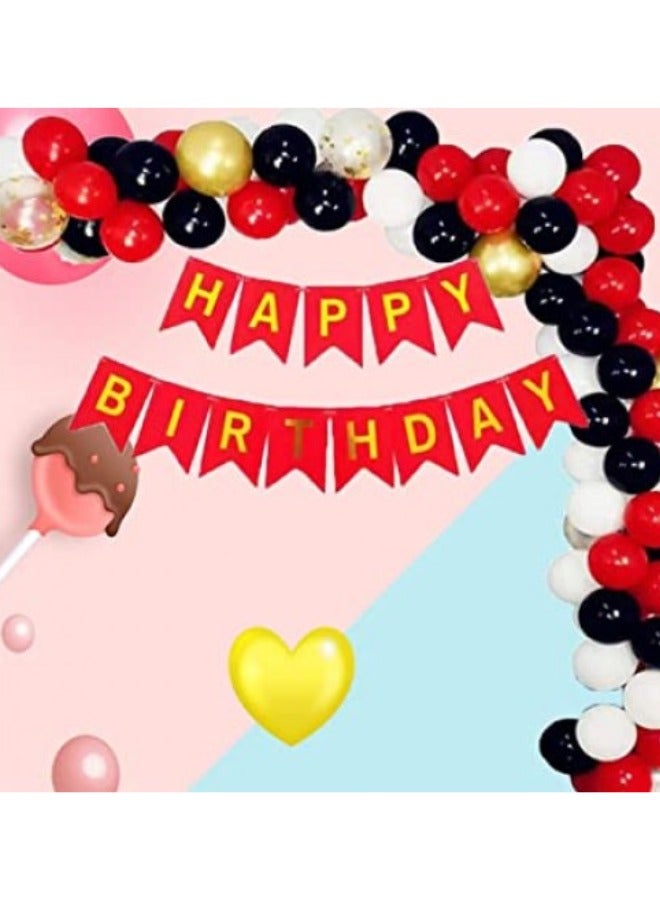 DecoLoral DECOR ME Red and Black Theme Party Set. - Image 1