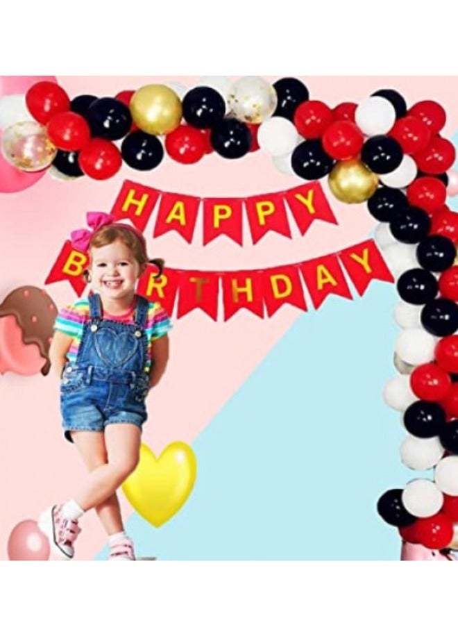 DecoLoral DECOR ME Red and Black Theme Party Set. - Image 2