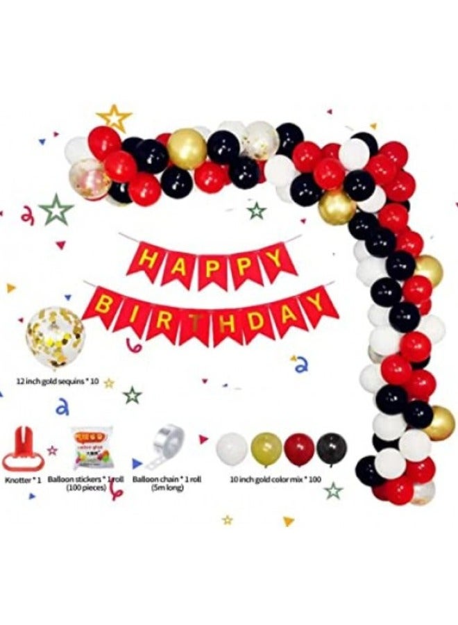 DecoLoral DECOR ME Red and Black Theme Party Set. - Image 3