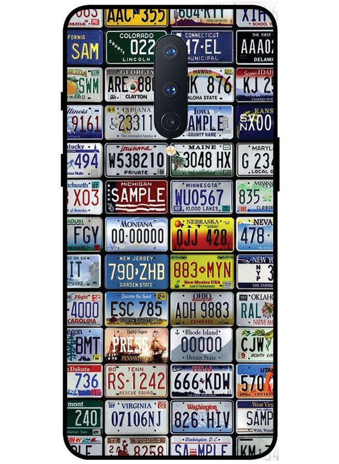 EYE CATCH - Protective Case Cover For OnePlus 8 Smart Series Printed Protective Case Cover for OnePlus 8 Number Plates - Image 1