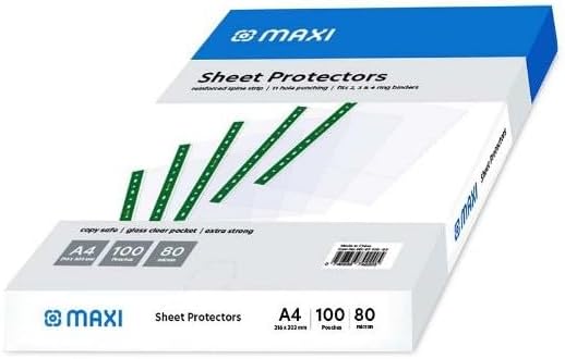 Maxi A4 Sheet Protectors - 80 Micron, 100 Pack - Image 2