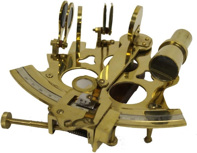 THOR INSTRUMENTS 6" أسطرلاب نحاسي مع صندوق خشبي مزخرف: هدايا ديكور منزلي ريفي بحري عتيق - Image 2