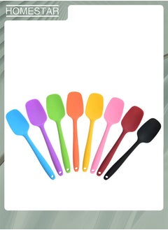 HOMESTAR 6 Piece Silicone Spatula Non-Stick Rubber Spatula Set, Heat-Resistant Spatula Kitchen Utensils Set For Cooking, Baking And Mixing  - Image 3