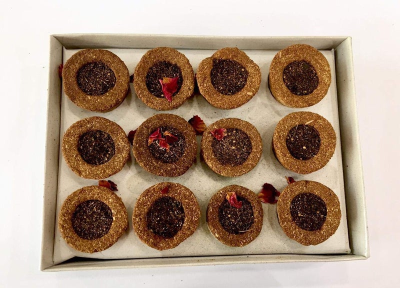 GUGGAL and LOBAN Mix Flavour Sambrani Dhoop Cups for Pooja with Burner Plate (Pack of 24 Cup) (GUGGAL + LOBAN Mix) - Image 2