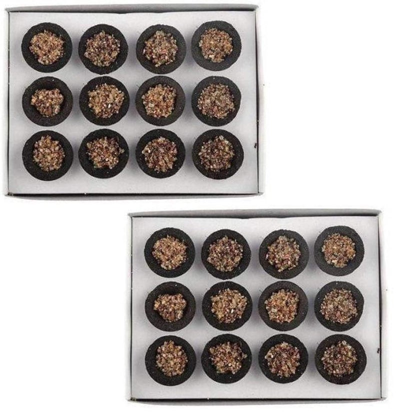 GUGGAL and LOBAN Mix Flavour Sambrani Dhoop Cups for Pooja with Burner Plate (Pack of 24 Cup) (GUGGAL + LOBAN Mix) - Image 1