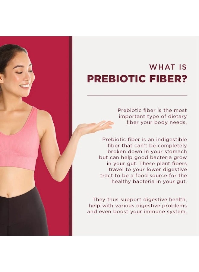 WELLBEING NUTRITION Daily Fiber Supplement for Constipation & Weight Loss (GLP-1) | 7g Natural & Organic Prebiotic Fiber, Isabgol Free | For Bloating, Indigestion, Acidity | Vanilla Berry, 30 Servings - Image 5