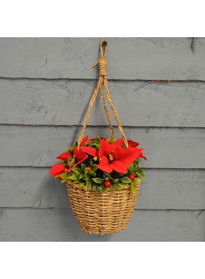 Tifuly Artificial Poinsettia Christmas Flowers – 4pcs, 7-Head Red Poinsettia Bouquets for Home, Door, Garden & Christmas Tree Decoration - Image 5