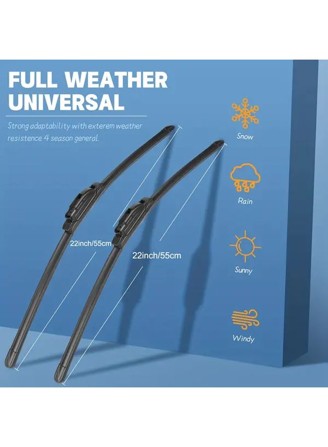 22 22 12 Inch Wiper Blades Set for Chevrolet Suburban Tahoe Cadillac Escalade 2015 2020 - Image 3