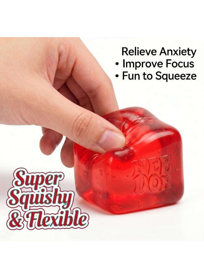 NeeDoh Sensory Stress Cube – High-Density Gel Filled Squishy Fidget Toy for Kids & Adults | Premium Matte Texture Stress Ball for Anxiety Relief & Autism Support | Durable Office Desk Decompression Accessory - Image 4