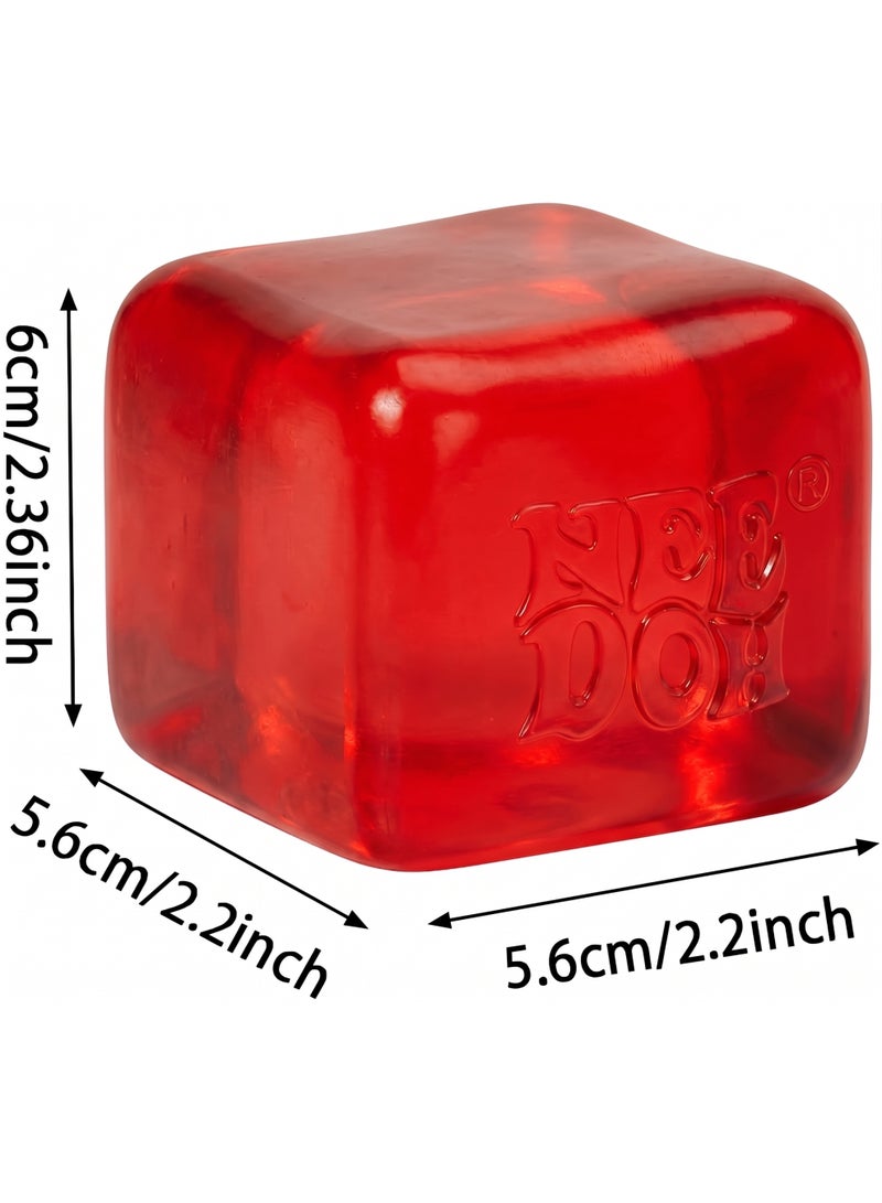 NeeDoh Sensory Stress Cube – High-Density Gel Filled Squishy Fidget Toy for Kids & Adults | Premium Matte Texture Stress Ball for Anxiety Relief & Autism Support | Durable Office Desk Decompression Accessory - Image 2