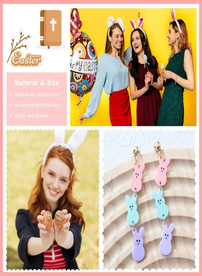 Dcfywl731 Easter Earrings for Women Cute Bunny Rabbit Peeps Earrings Spring Jewelry Easter Basket Stuffers Gifts Party Accessories - Image 4