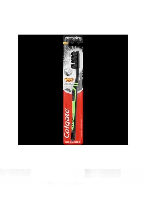 Colgate Double Action Charcoal Medium Toothbrush