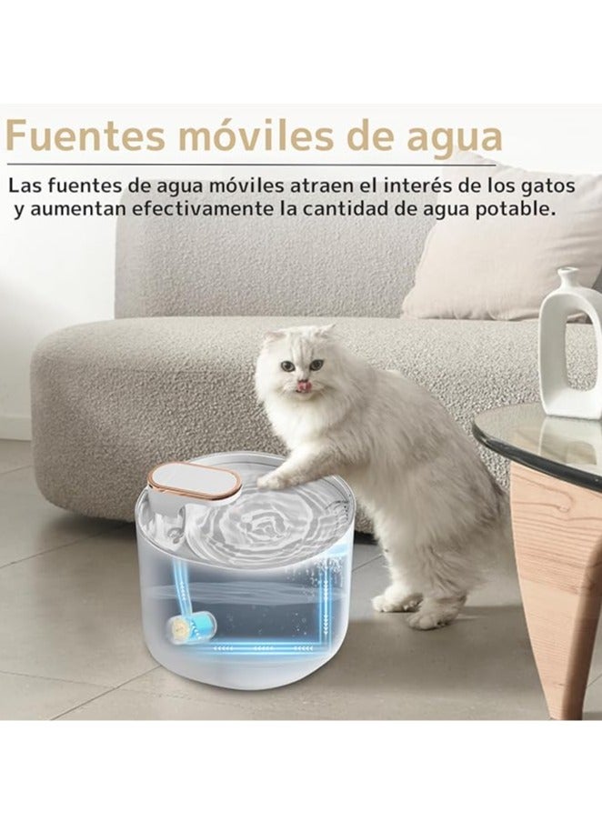 general Cat Fountain, Pet Water Dispenser, 3L Automatic Water Dispenser, Silent with Cotton Filter, Pet Water Dispenser for Cats and Dogs - Image 3
