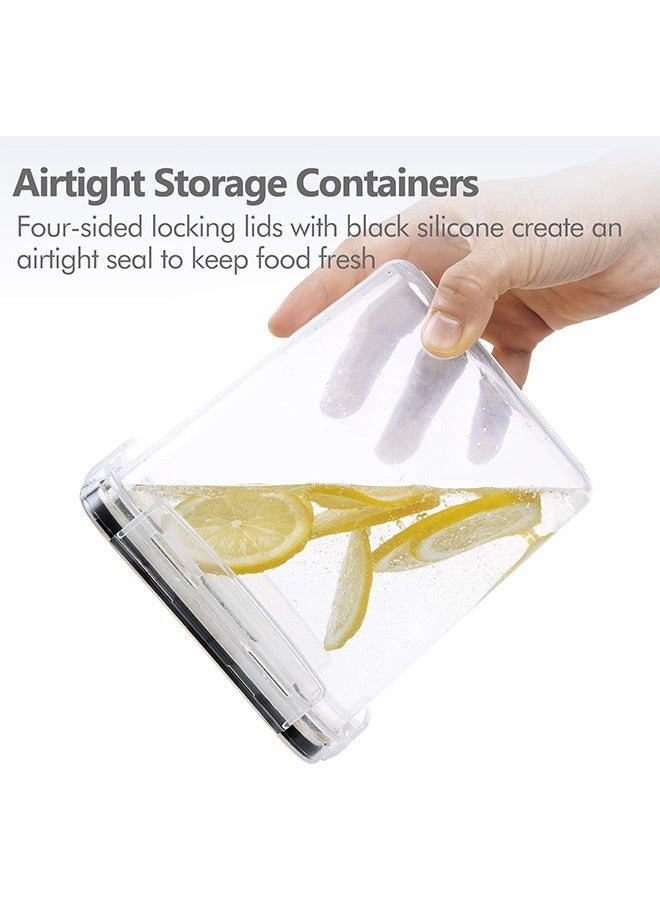 JCB CHIC 11 Pack Extra Large Airtight Food Storage Containers with Lids , BPA Free Plastic Dry Food Canisters For Cereal, Flour,Sugar, Kitchen Pantry Organization and Storage(2pcs 460ml+2pcs 700ml+2pcs 900ml+2pcs 1300ml+ 3pcs 1800ml) - Image 3