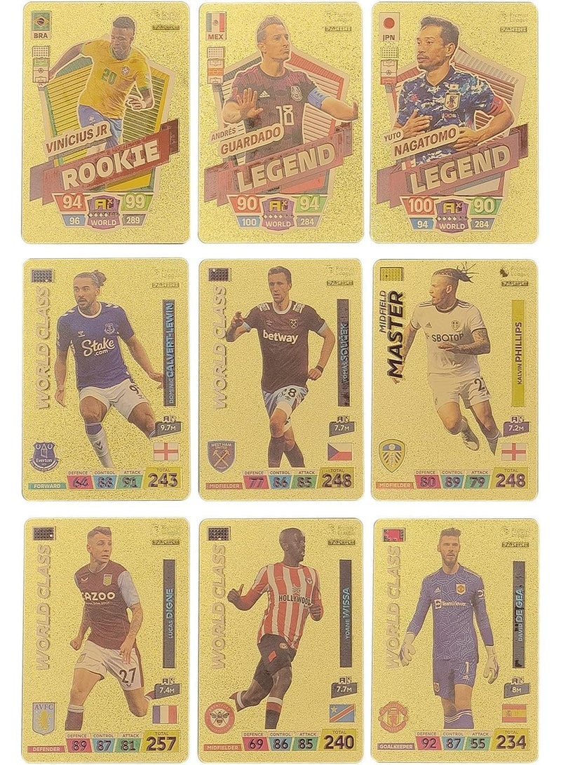 Toyland Football Star Cards Deck Box, World Cup 2022 Players Sticker Collection Pack of 55 Stickers (Gold) - Image 3