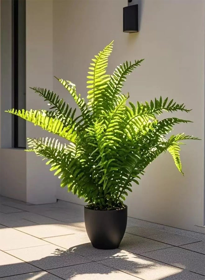 Kutis 1-Piece Artificial Plant with Pot For Home Garden Decor Green/Black  Plastic 55 cm. - Image 3