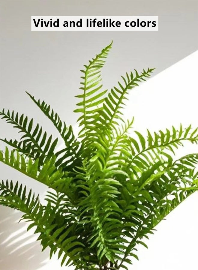 Kutis 1-Piece Artificial Plant with Pot For Home Garden Decor Green/Black  Plastic 55 cm. - Image 4