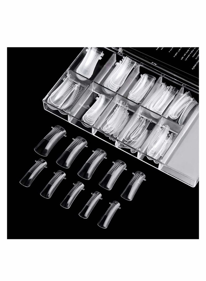 NIBEMINENT Poly Gel Quick Building Nail Tips Clip, with 100 Pcs Moulds for Polygel Extension Set Clip Clamp UV LED Builder DIY Manicure 10 pcs - Image 2