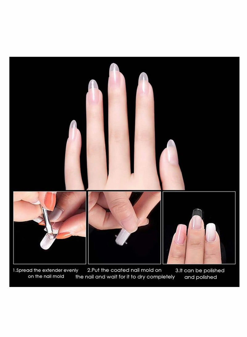 NIBEMINENT Poly Gel Quick Building Nail Tips Clip, with 100 Pcs Moulds for Polygel Extension Set Clip Clamp UV LED Builder DIY Manicure 10 pcs - Image 4