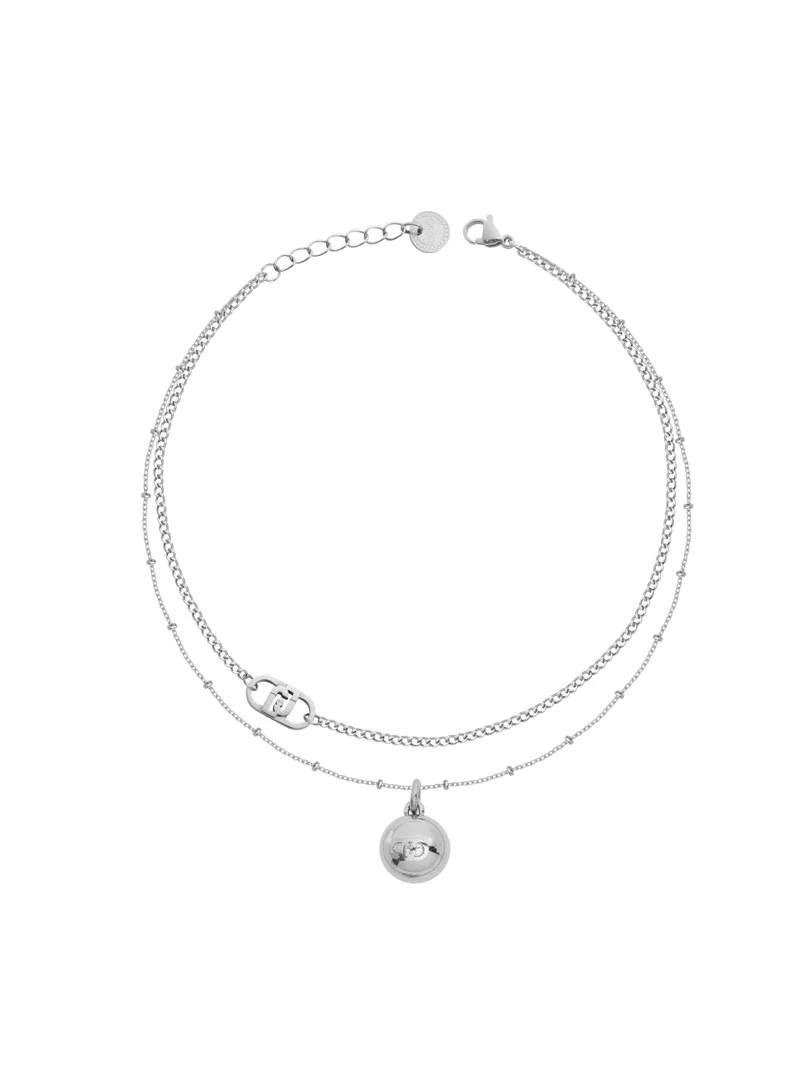 ليو جو قلادة لي جو أليور فضية