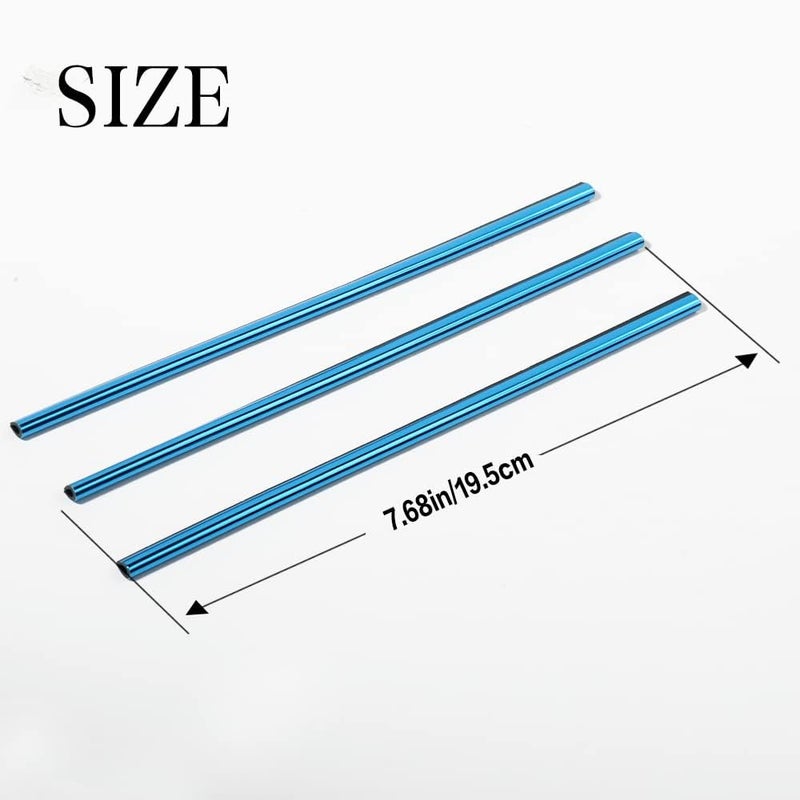 AVMPHD 10 Pack Car Auto Air Conditioner Vent Outlet Trim Strip, Car A/C Vent Outlet Trim Chrome PVC, Car Interior Trim Strip Line, Universal Waterproof Bendable Air Vent Outlet Trim Decoration (Blue) - Image 3