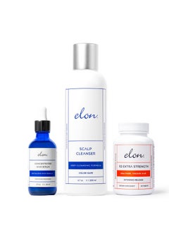 Hair Thinning System Treatment For Advanced Hair Loss Includes Scalp Cleanser Concentrated Hair Serum For Hair Growth R3 Extra Strength Hair Growth Supplement Suitable For All Hair Types