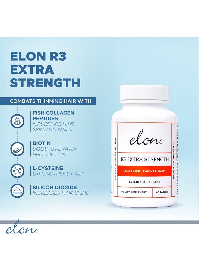 Elon - Hair Thinning System Treatment For Advanced Hair Loss Includes Scalp Cleanser Concentrated Hair Serum For Hair Growth R3 Extra Strength Hair Growth Supplement Suitable For All Hair Types - Image 1