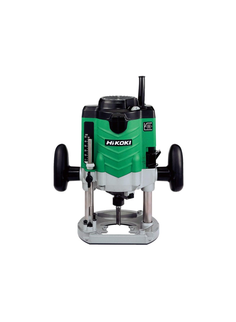 Hikoki موجه M12VEE6Z، 12 مم (1/2") كوليت، محرك 2000 واط، 5.3 كجم، سرعة متغيرة – موجه غاطس ثقيل للاستخدام المهني في النجارة - Image 1