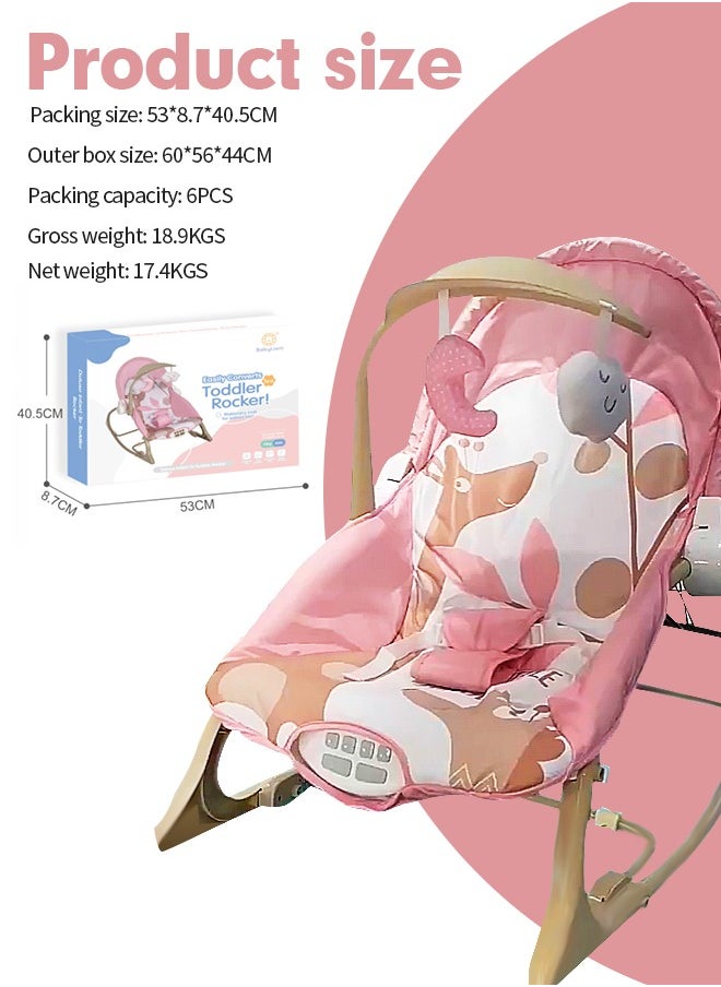 Baby Rocking Chair Baby Bouncer Portable Infant Rocking Chair Toddler Swinging Chair Adjustable and Foldable Toddler Rocker Baby Bouncer Seat for Baby 0-6 Months - pzsku/Z815FB72106A77509D4FEZ/45/_/1729133420/83216b59-9aba-4d65-91fb-c4cda8d3848d