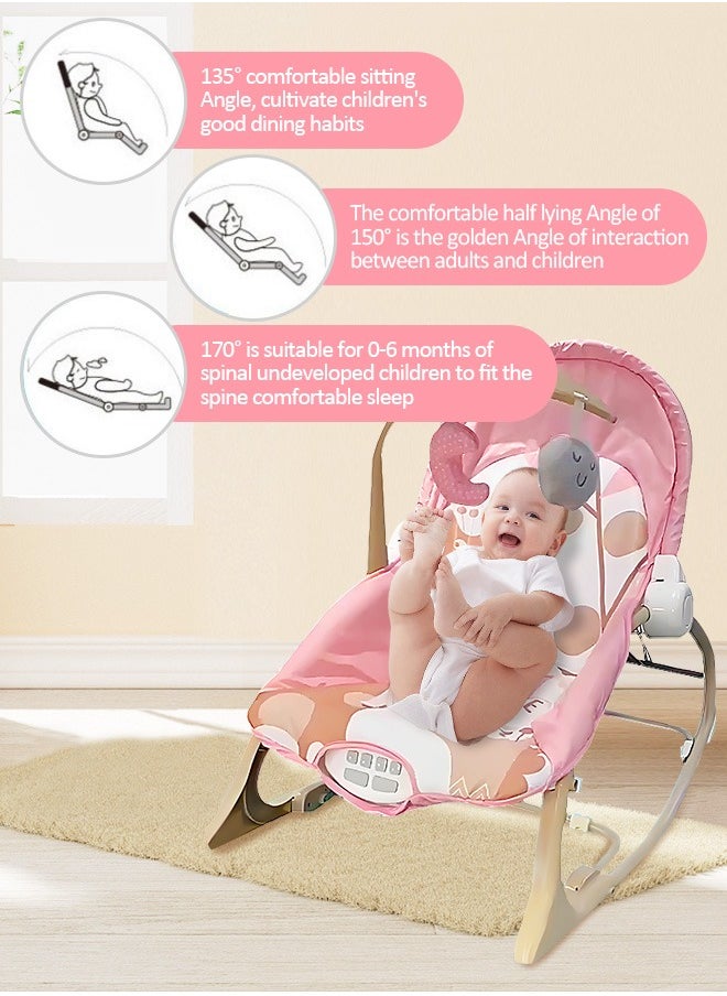 Baby Rocking Chair Baby Bouncer Portable Infant Rocking Chair Toddler Swinging Chair Adjustable and Foldable Toddler Rocker Baby Bouncer Seat for Baby 0-6 Months - pzsku/Z815FB72106A77509D4FEZ/45/_/1729133422/290e88f4-5223-4333-9704-251d51d30a99