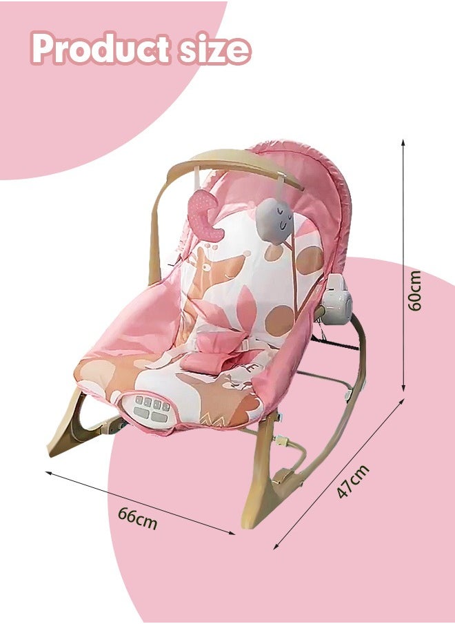 Baby Rocking Chair Baby Bouncer Portable Infant Rocking Chair Toddler Swinging Chair Adjustable and Foldable Toddler Rocker Baby Bouncer Seat for Baby 0-6 Months - pzsku/Z815FB72106A77509D4FEZ/45/_/1729133424/ab2b8a36-4b95-40b4-96ea-36fd6e7cae71