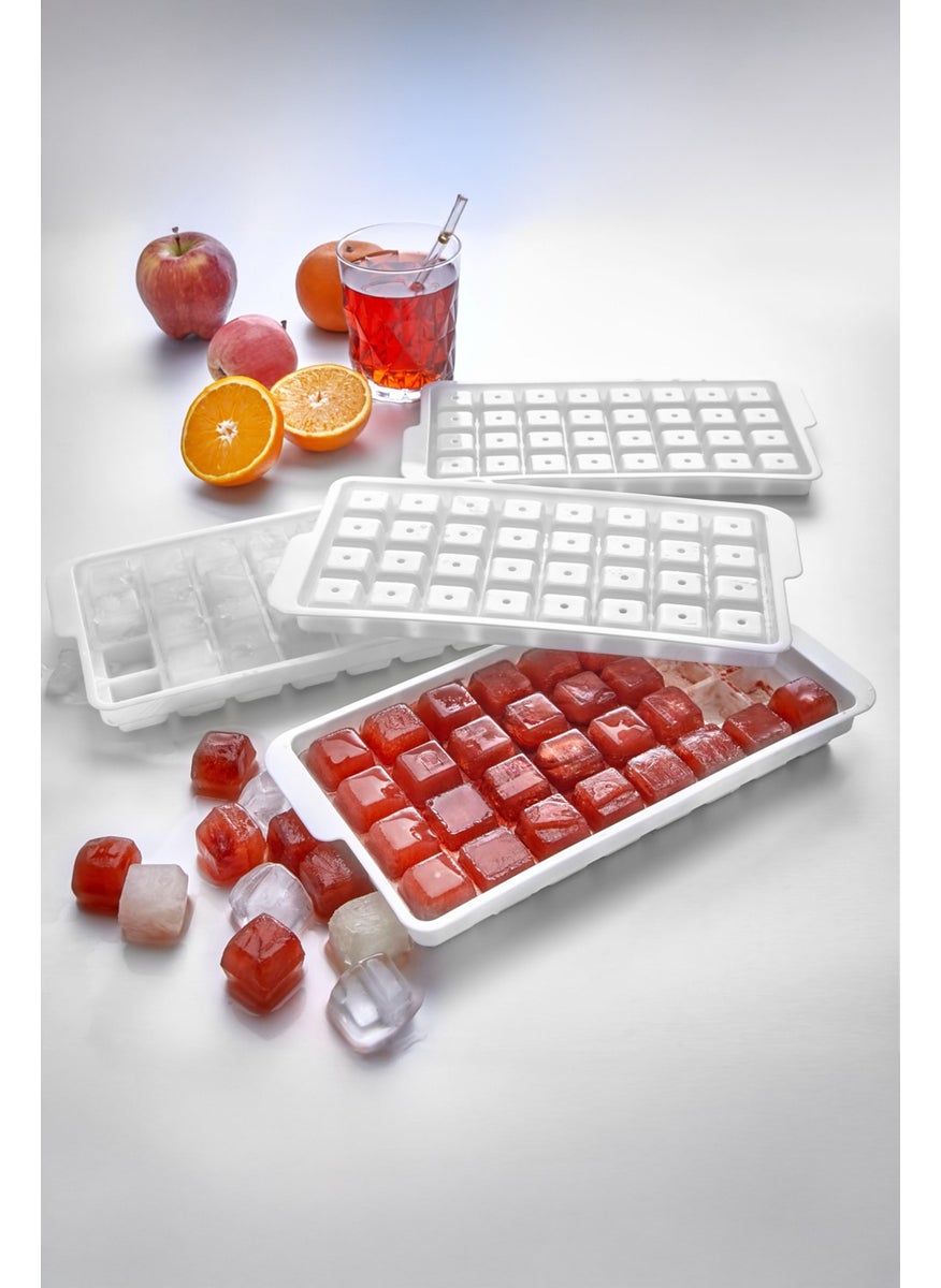 NY Home 32 Piece Square Model Ice Cube Tray White 