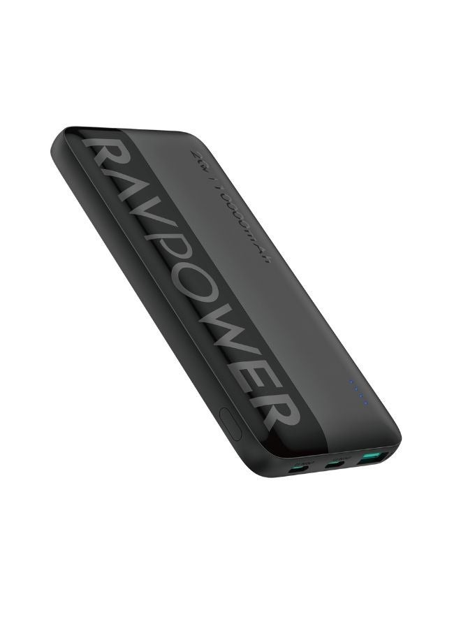راف باور بنك طاقة PD 20W 3-Port، شحن سريع PD/QC، شحن 3 أجهزة في نفس الوقت، توافق عالمي مع iPhone 15/16 والمزيد، USB-C مزدوج + USB-A، تقنية iSmart - Image 2