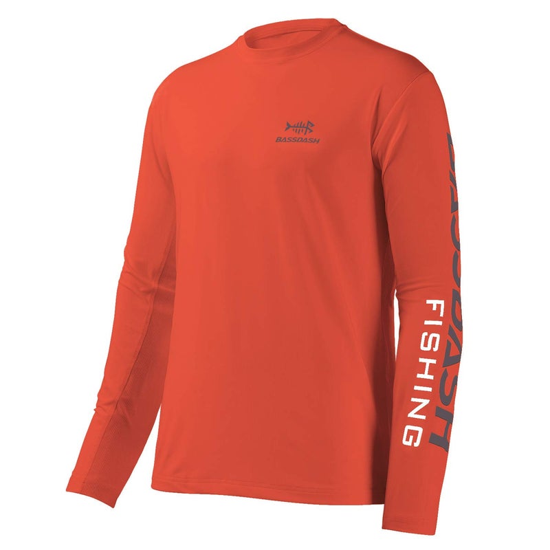 BASSDASH Fishing T Shirts for Men UV Sun Protection UPF 50+ Long Sleeve Tee T-Shirt - Image 1