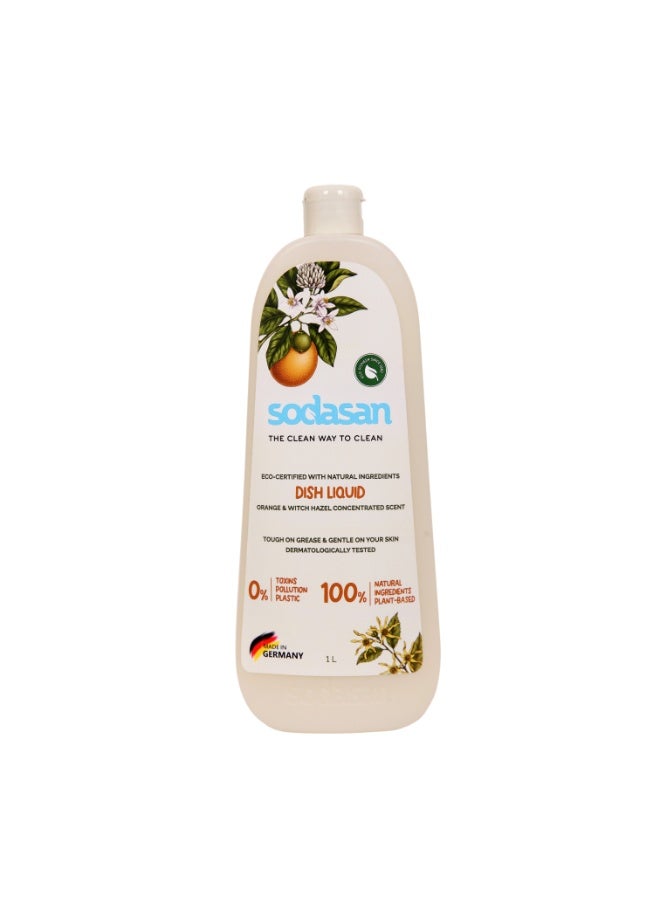 Sodasan 100% Natural Dish Balm Orange and Hazel 1L - Image 1