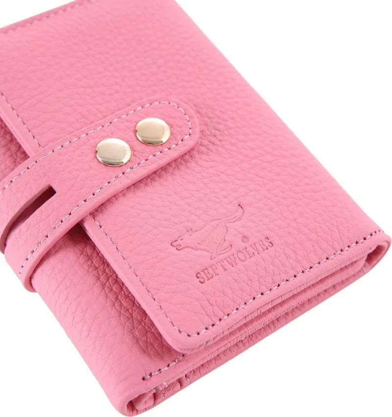 Septwolves Leather Gold Detailed Women's Card Holder and Wallet