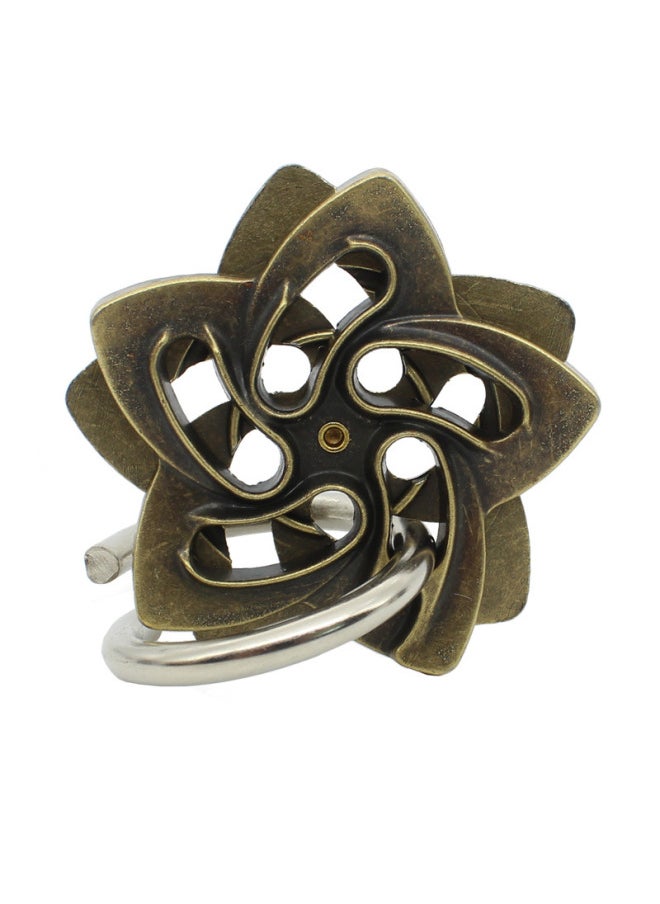 Today's Collar High Quality Metal Luban Lock Difficulty Unlock Nine Series Toy Puzzle Intelligence Metal Full Set Luban Lock-Color:Six-piece Set B