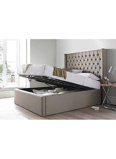R2R FURNITURE Skyline Wingback Queen Size Hydraulic Storage Bed 160X200 Cm  - Image 1