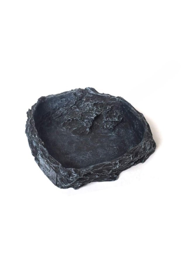 Reptile Feeding Bowl, Reptile Rock Worm Feeder Food and Water Dish - Image 1
