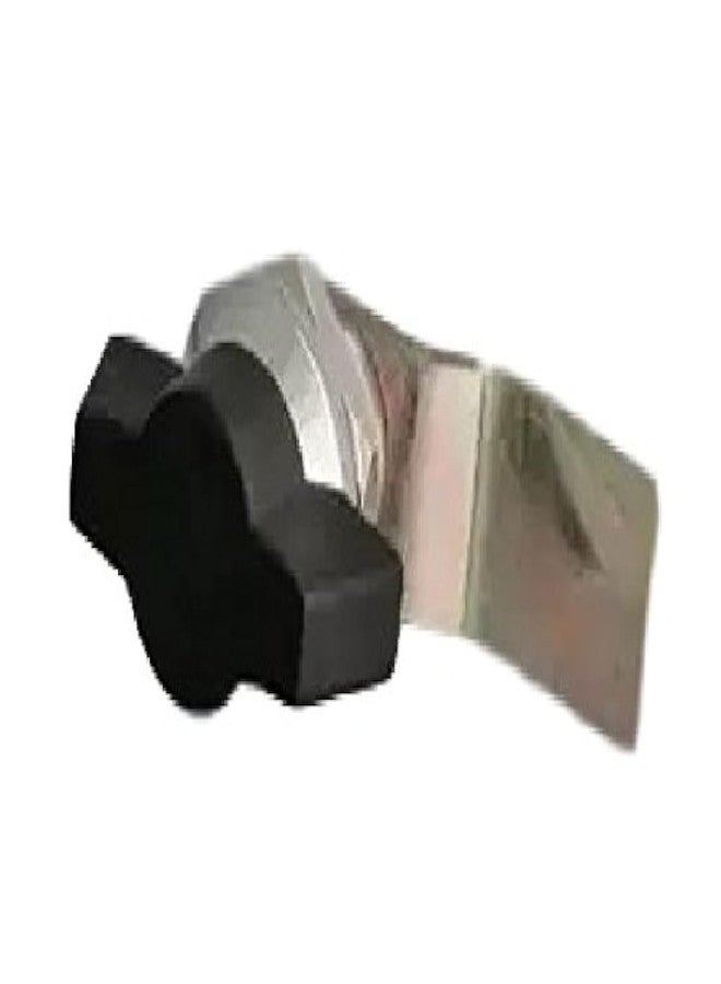 Steel Panel Lock Knob Type - Black and Silver Finish (10)