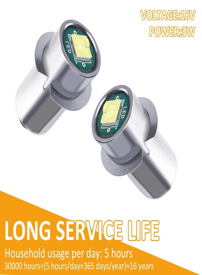 Podoy 3w 18v LED Upgrade Bulb for Compatible with Ryobi P704, P703, P700 Replace 780287001 Flashlight Bulb with White Light (2 Pack) - Image 4