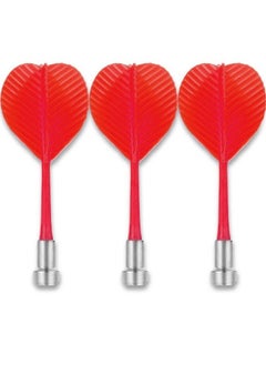 Generic Safety Magnetic Dart with Metal Tips for Standard Dart Board Game 3Pcs, Red  - Image 1