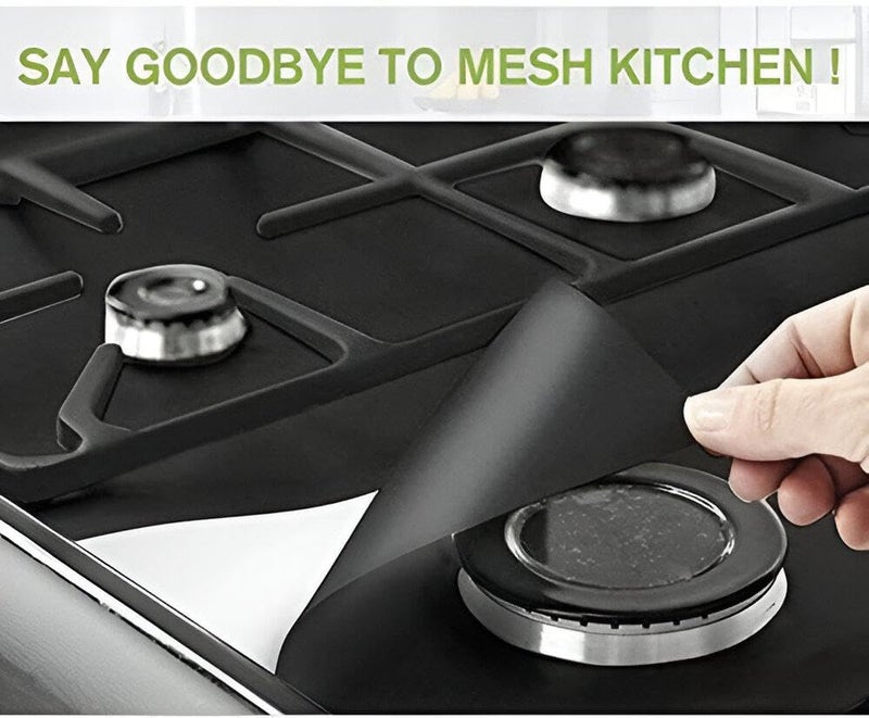 Gas Stove Burner Covers, Non-Stick, Reusable, Easy to Clean, Made of Durable Food Grade Materials, Protects Stove Top from Dirt and Scratches, Stylish and Stylish Design, Fits Most Gas Stoves, - Image 3