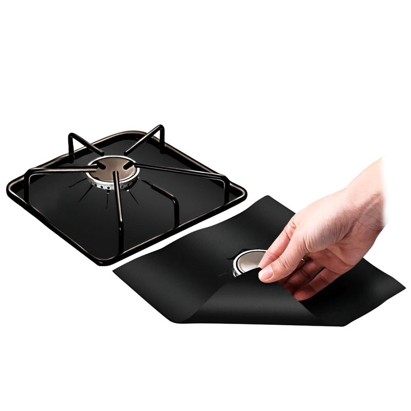 Gas Stove Burner Covers, Non-Stick, Reusable, Easy to Clean, Made of Durable Food Grade Materials, Protects Stove Top from Dirt and Scratches, Stylish and Stylish Design, Fits Most Gas Stoves, - Image 1