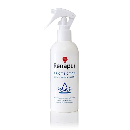 Renapur Suede, Nubuck, Fabric Waterproofing/Stain Protection — Eco-Friendly, Non-Toxic, for Shoes, Boots, Trainers & Clothing (8.5 fl.oz) - Packaging May Vary - Image 1