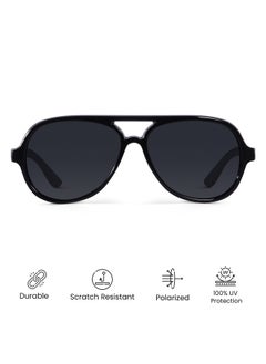 Woggles Raven Polarized Aviator Sunglasses  - Image 3