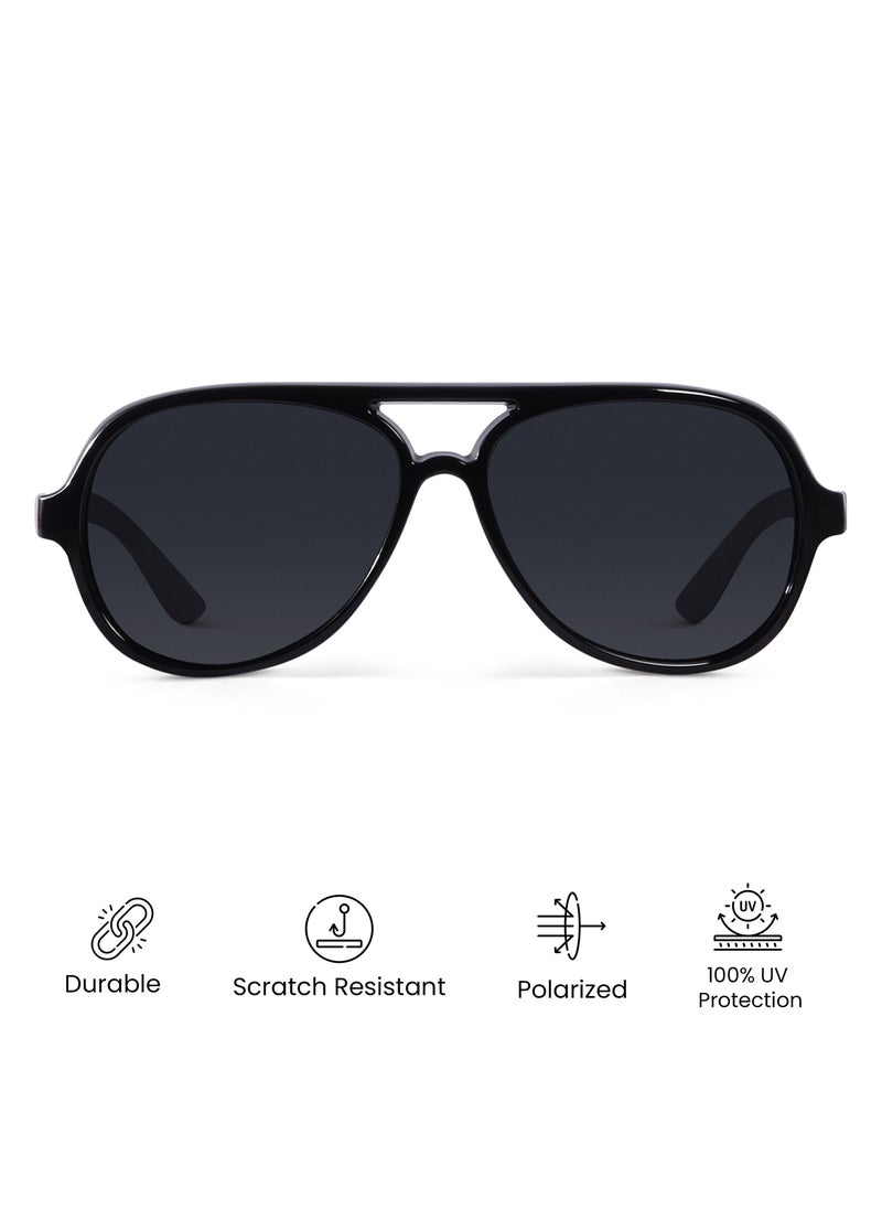 Woggles Raven Polarized Aviator Sunglasses  - Image 3