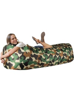 Meetion Inflatable Lounger Air Sofa Hammock-Portable,Water Proof& Anti-Air Leaking Design-Ideal Couch for Backyard Beach Traveling Camping Picnics & Music Festivals  - Image 1