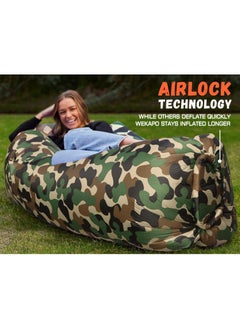 Meetion Inflatable Lounger Air Sofa Hammock-Portable,Water Proof& Anti-Air Leaking Design-Ideal Couch for Backyard Beach Traveling Camping Picnics & Music Festivals  - Image 5